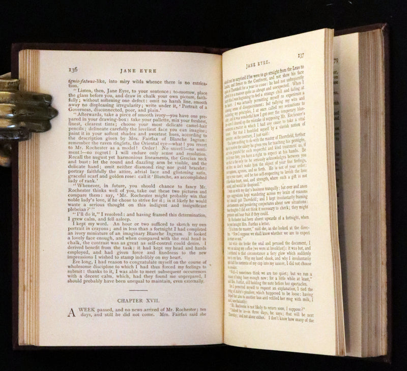 1885 Rare Victorian Edition - Jane Eyre. An Autobiography by Currer Bell (Charlotte Brontë).
