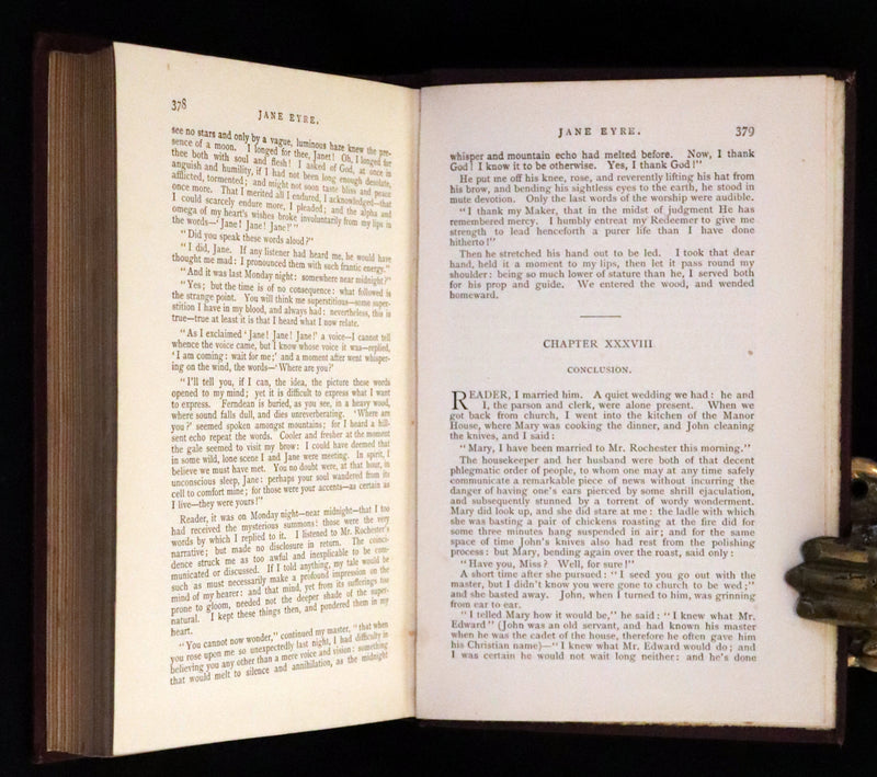 1885 Rare Victorian Edition - Jane Eyre. An Autobiography by Currer Bell (Charlotte Brontë).