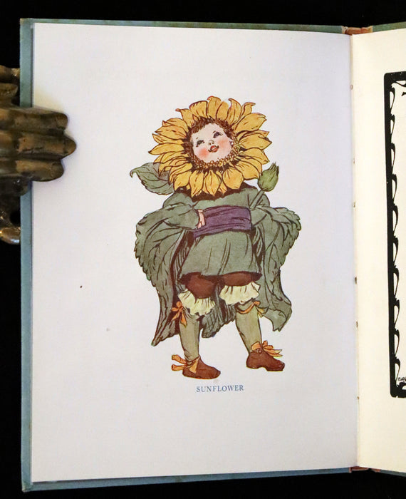 1927 Rare First Edition - The Sunflower Book, A Flower Book illustrated by Eleanor S. March.