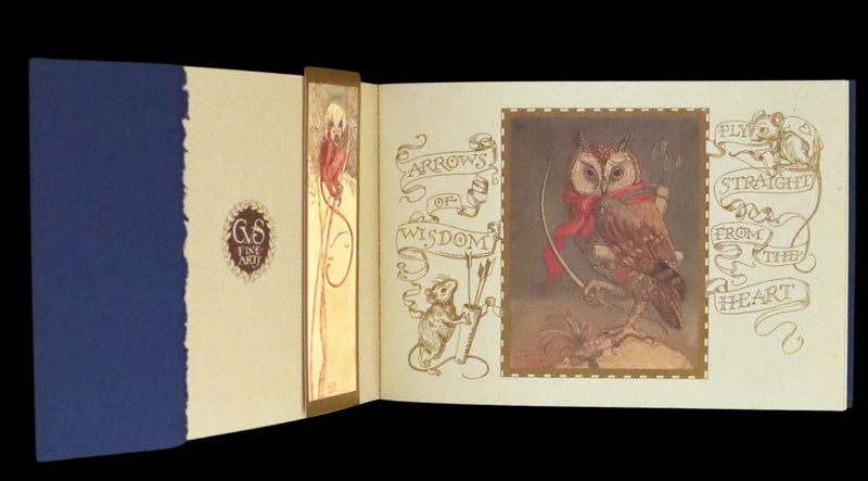 1999 First Edition - Animal Wisdom written and illustrated by Charles van Sandwyk. With original bookmark.