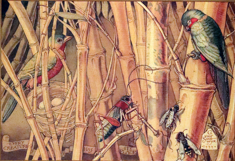 1999 First Edition - Animal Wisdom written and illustrated by Charles van Sandwyk. With original bookmark.