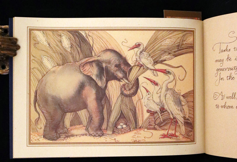 1999 First Edition - Animal Wisdom written and illustrated by Charles van Sandwyk. With original bookmark.