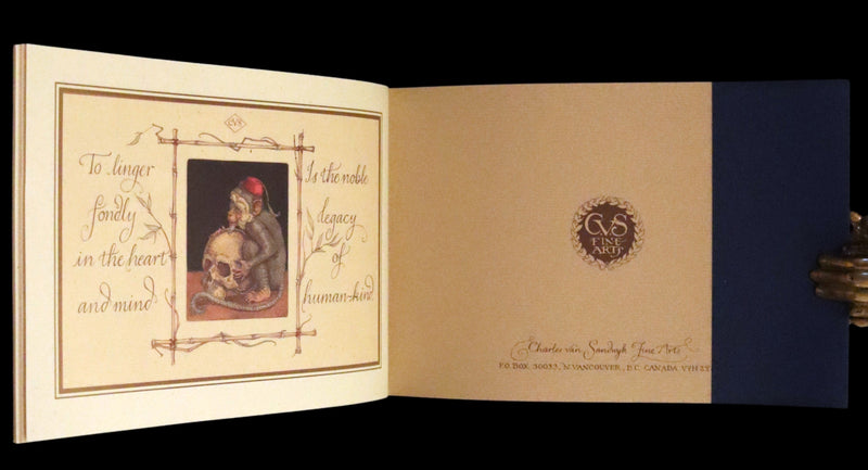 1999 First Edition - Animal Wisdom written and illustrated by Charles van Sandwyk. With original bookmark.