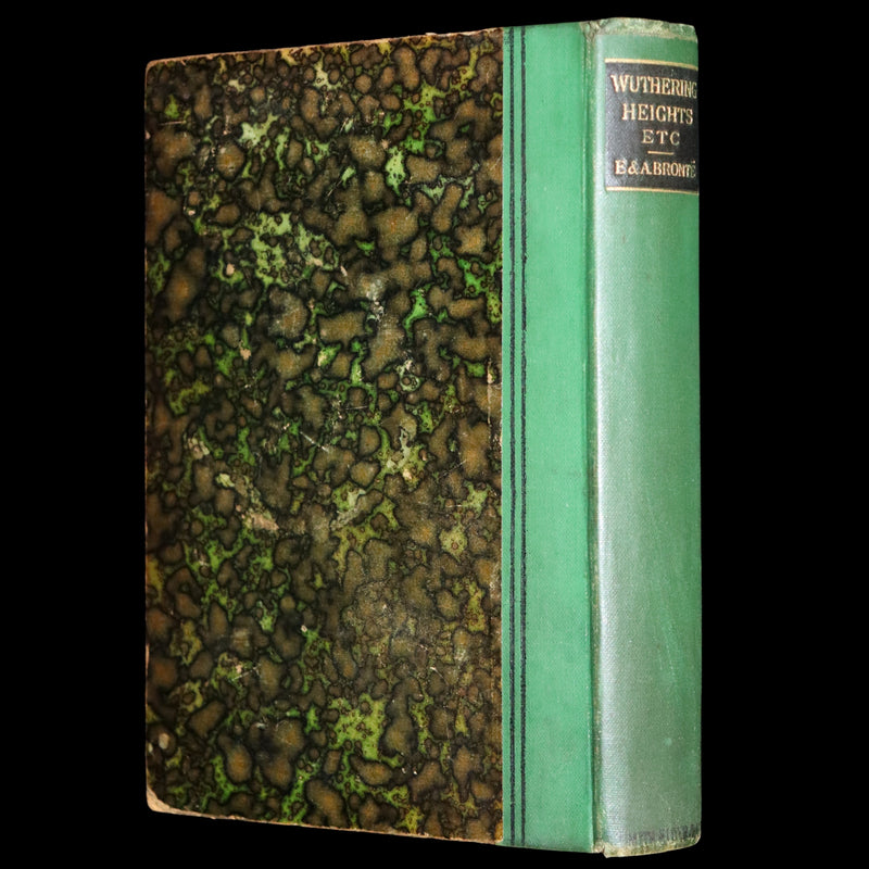 1889 Rare Victorian Book - Wuthering Heights by Emily Brontë and Agnes Grey by Anne Brontë.