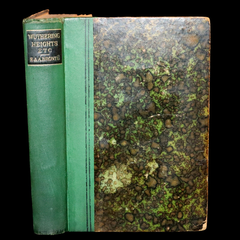 1889 Rare Victorian Book - Wuthering Heights by Emily Brontë and Agnes Grey by Anne Brontë.