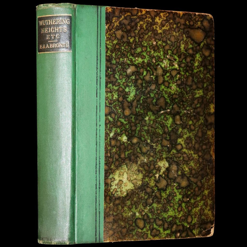 1889 Rare Victorian Book - Wuthering Heights by Emily Brontë and Agnes Grey by Anne Brontë.