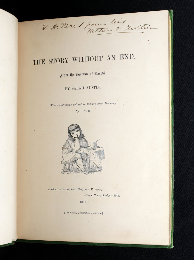 1868 First Edition - The Story Without an End by Sarah Austin, Illustrated