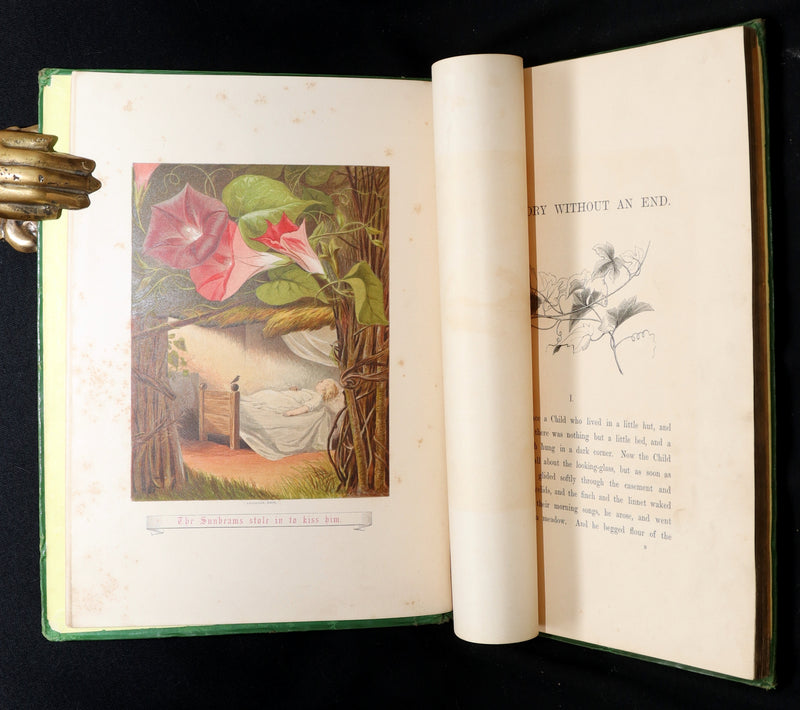 1868 First Edition - The Story Without an End by Sarah Austin, Illustrated