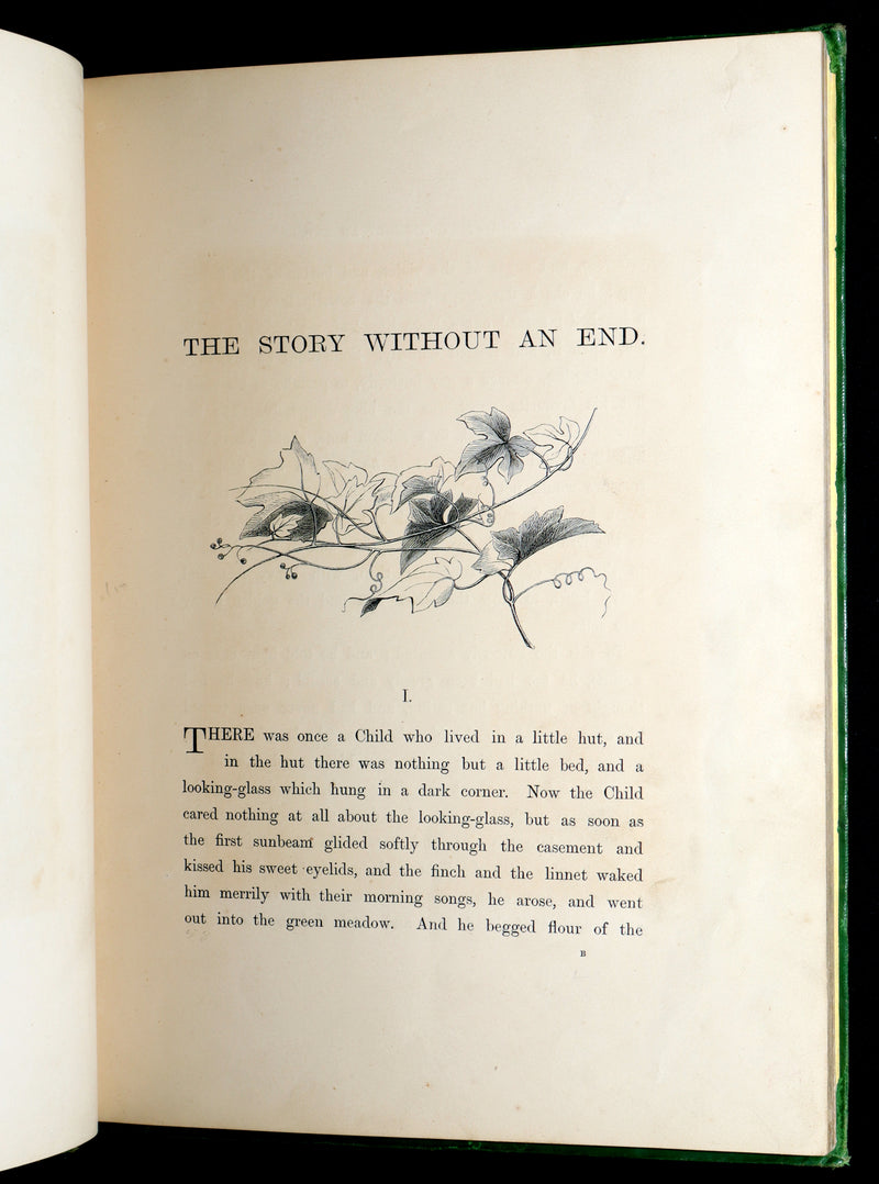1868 First Edition - The Story Without an End by Sarah Austin, Illustrated