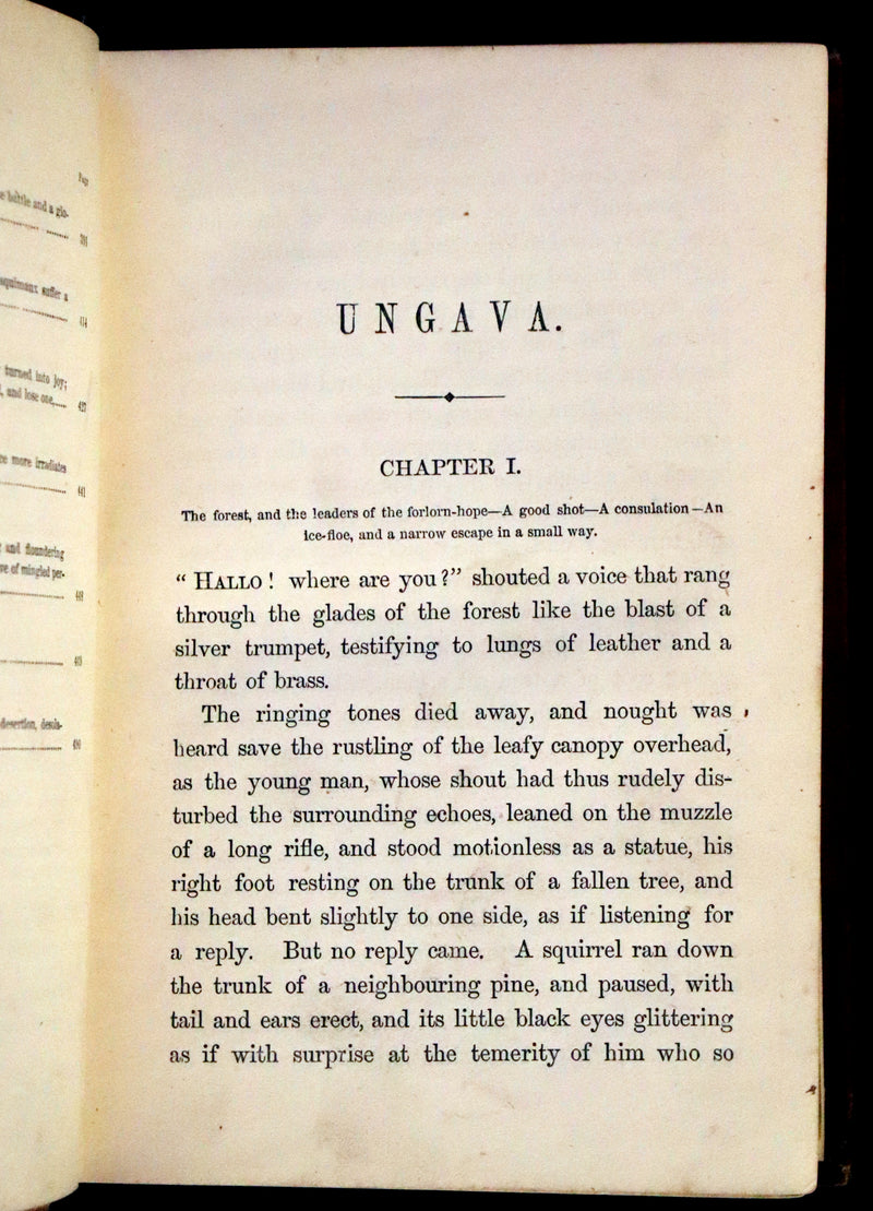 1875 Scarce edition - UNGAVA, A Tale of Esquimau Land by Robert Michael Ballantyne