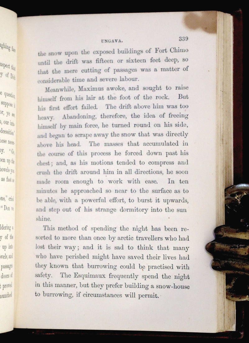 1875 Scarce edition - UNGAVA, A Tale of Esquimau Land by Robert Michael Ballantyne