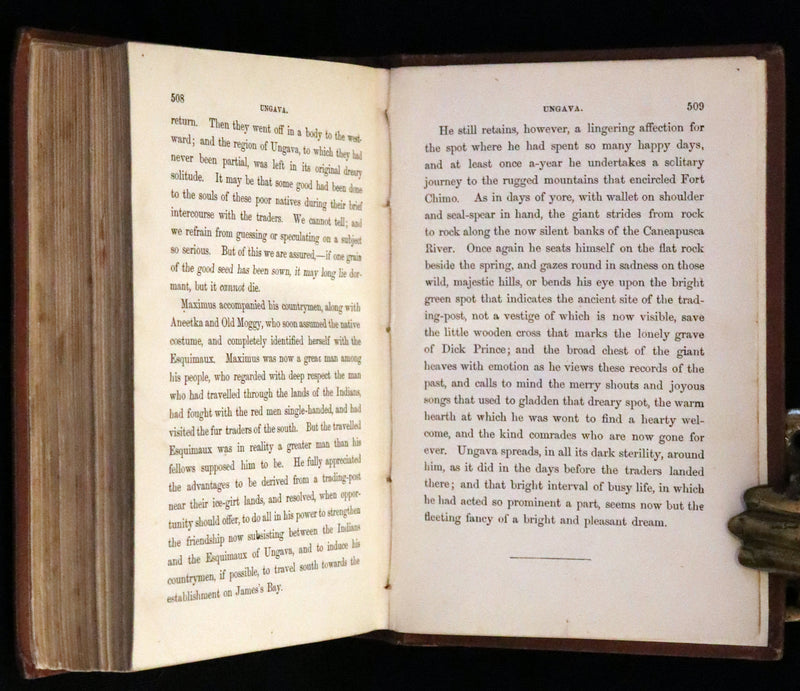 1875 Scarce edition - UNGAVA, A Tale of Esquimau Land by Robert Michael Ballantyne