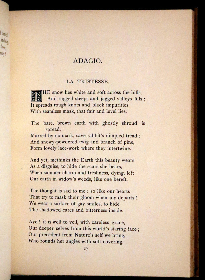 1882 Scarce First Edition - A Symphony in Dreamland by Alice E. Lord.