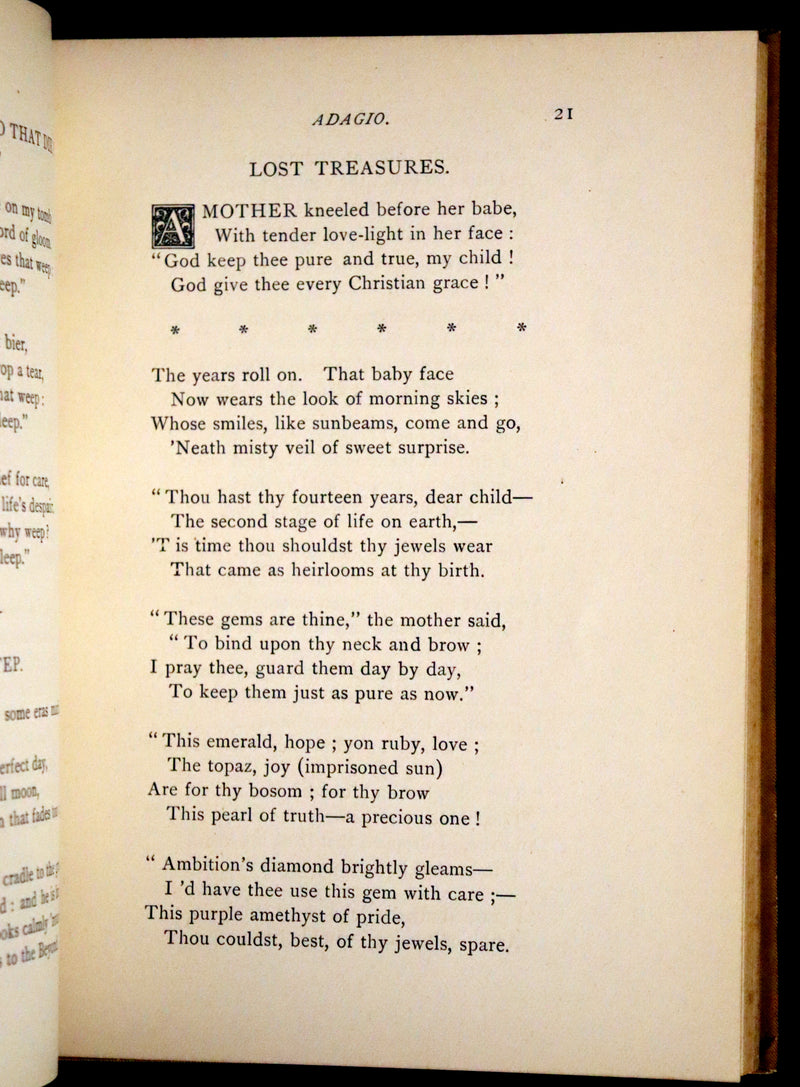 1882 Scarce First Edition - A Symphony in Dreamland by Alice E. Lord.