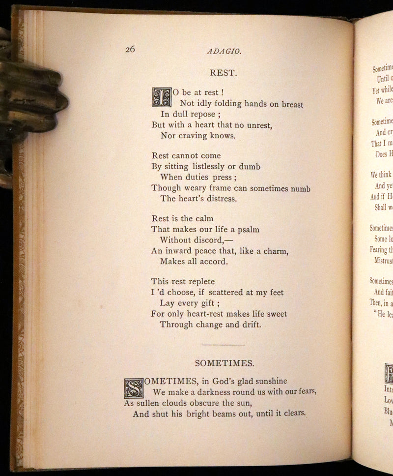 1882 Scarce First Edition - A Symphony in Dreamland by Alice E. Lord.