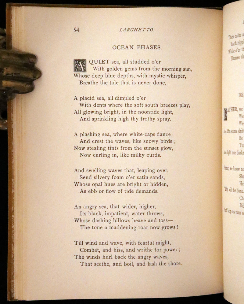 1882 Scarce First Edition - A Symphony in Dreamland by Alice E. Lord.