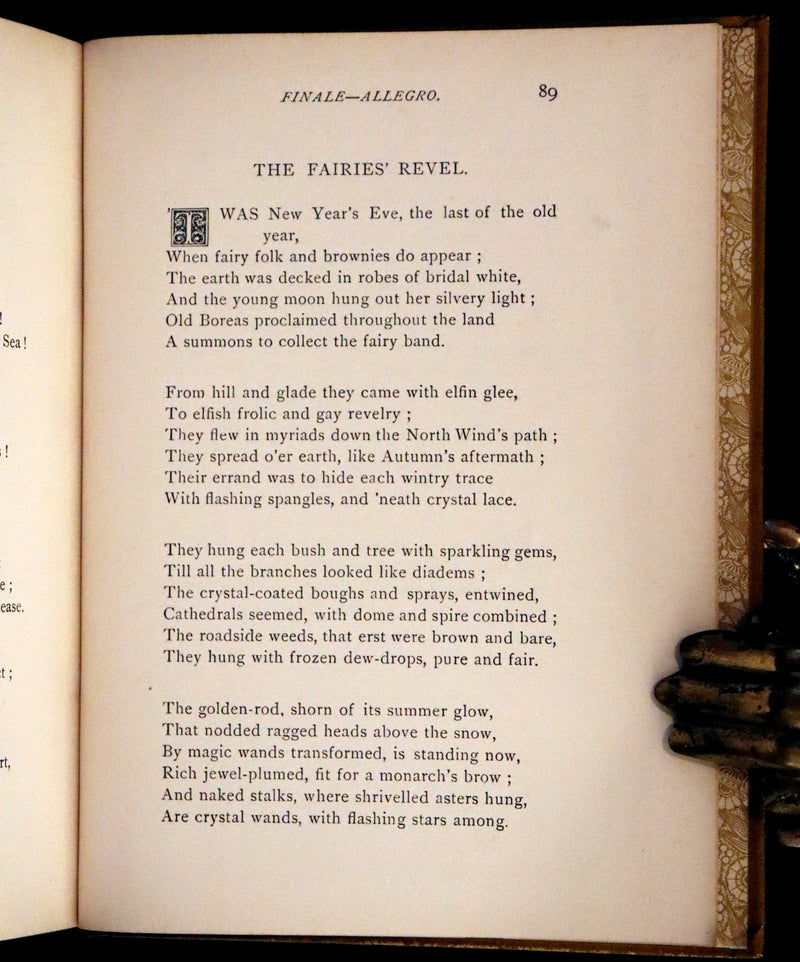 1882 Scarce First Edition - A Symphony in Dreamland by Alice E. Lord.