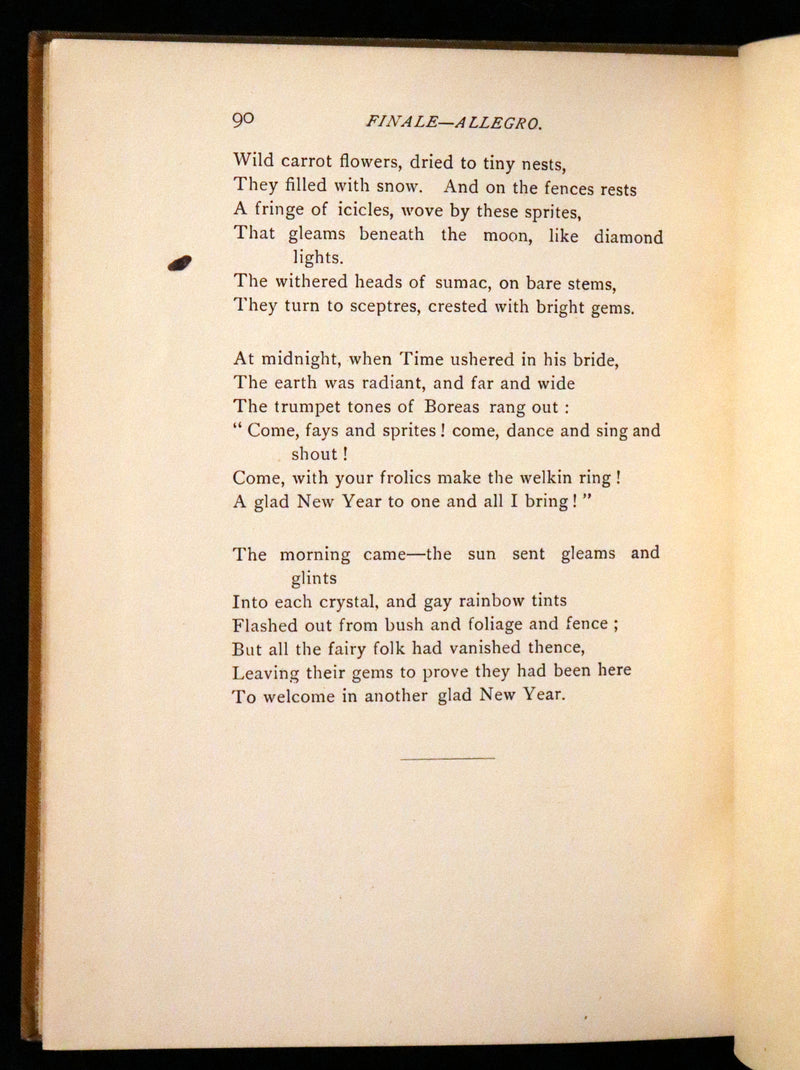 1882 Scarce First Edition - A Symphony in Dreamland by Alice E. Lord.