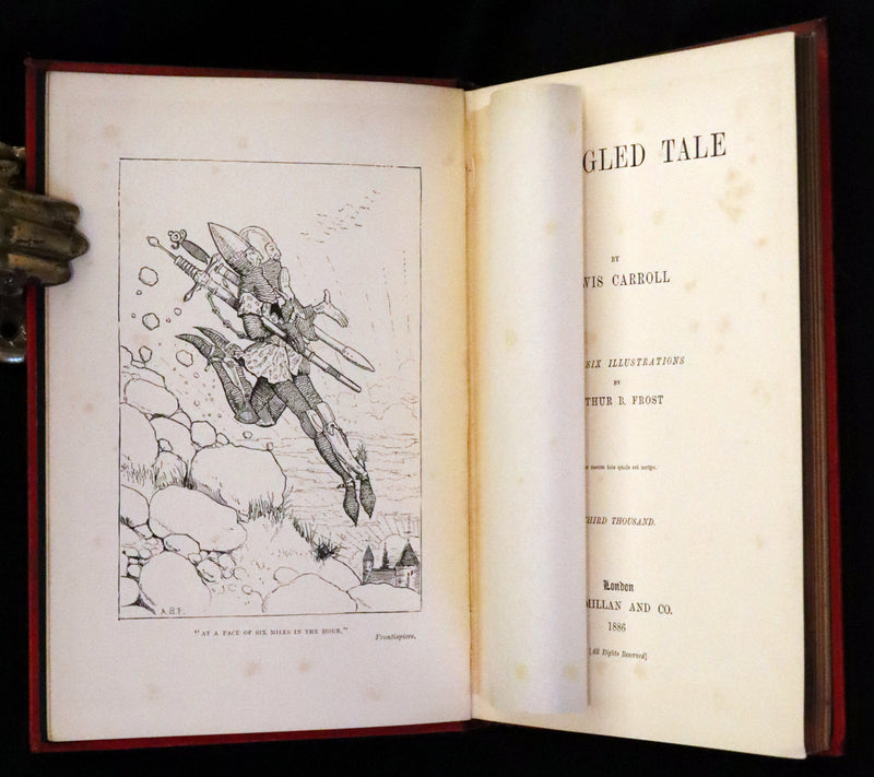 1886 Rare Book - A Tangled Tale by Lewis Carroll, illustrated by Arthur B. Frost.