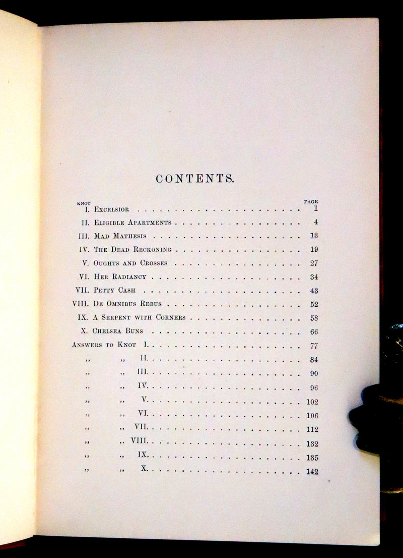 1886 Rare Book - A Tangled Tale by Lewis Carroll, illustrated by Arthur B. Frost.