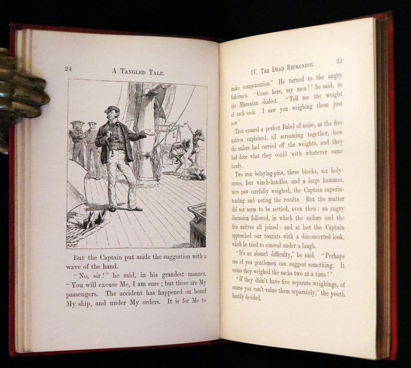 1886 Rare Book - A Tangled Tale by Lewis Carroll, illustrated by Arthur B. Frost.