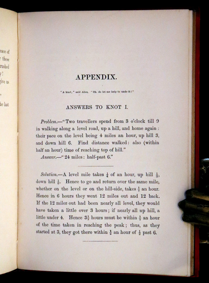 1886 Rare Book - A Tangled Tale by Lewis Carroll, illustrated by Arthur B. Frost.
