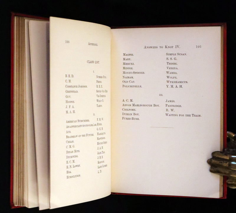 1886 Rare Book - A Tangled Tale by Lewis Carroll, illustrated by Arthur B. Frost.