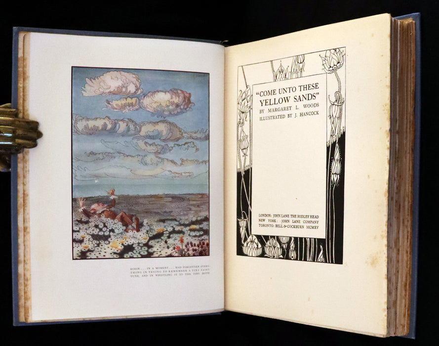 1915 Scarce First Edition - Come Unto These Yellow Sands by Margaret L. Woods, illustrated by J. Hancock.