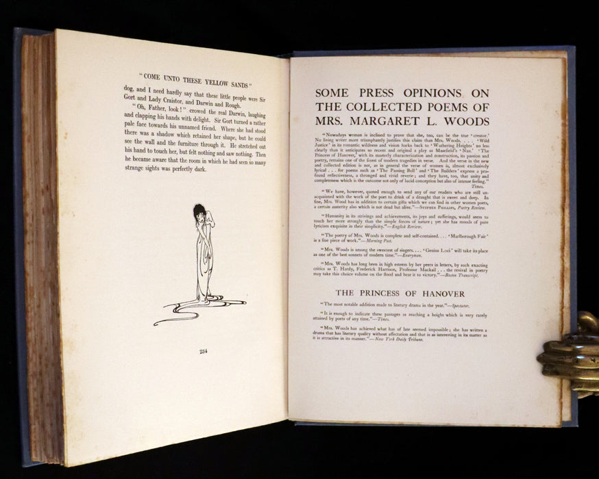 1915 Scarce First Edition - Come Unto These Yellow Sands by Margaret L. Woods, illustrated by J. Hancock.