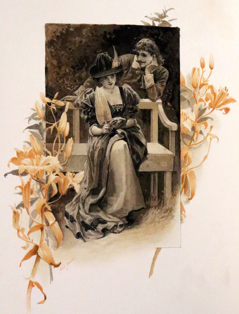 1890 Scarce First Edition -  A Book of Old Ballads beautifully illustrated by Alice Havers.