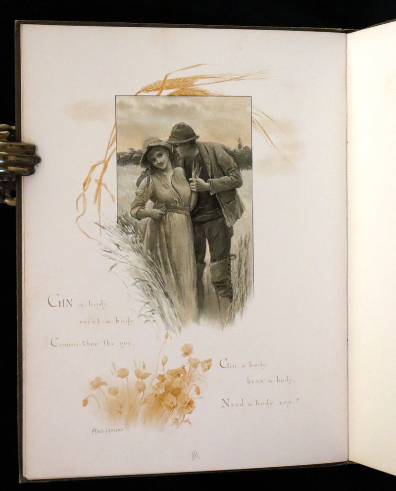 1890 Scarce First Edition -  A Book of Old Ballads beautifully illustrated by Alice Havers.