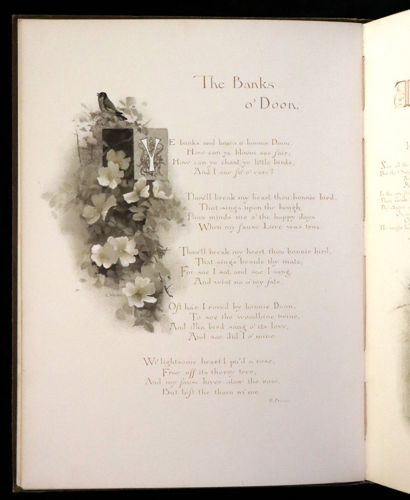 1890 Scarce First Edition -  A Book of Old Ballads beautifully illustrated by Alice Havers.