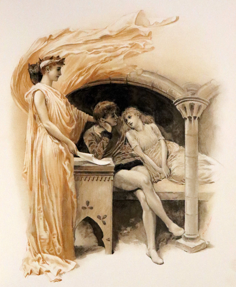 1890 Scarce First Edition -  A Book of Old Ballads beautifully illustrated by Alice Havers.