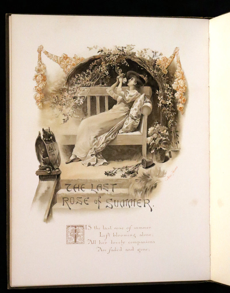 1890 Scarce First Edition -  A Book of Old Ballads beautifully illustrated by Alice Havers.