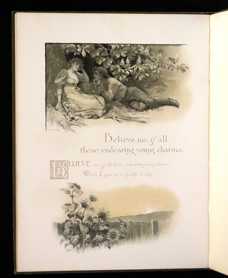 1890 Scarce First Edition -  A Book of Old Ballads beautifully illustrated by Alice Havers.