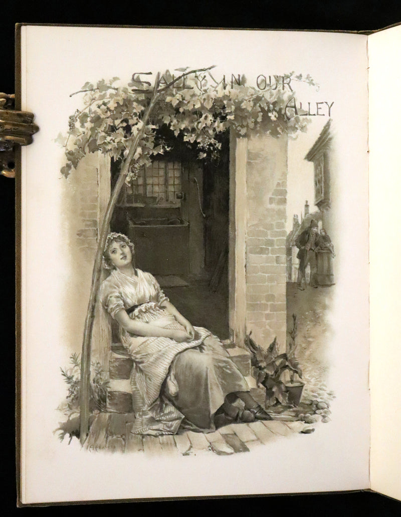 1890 Scarce First Edition -  A Book of Old Ballads beautifully illustrated by Alice Havers.