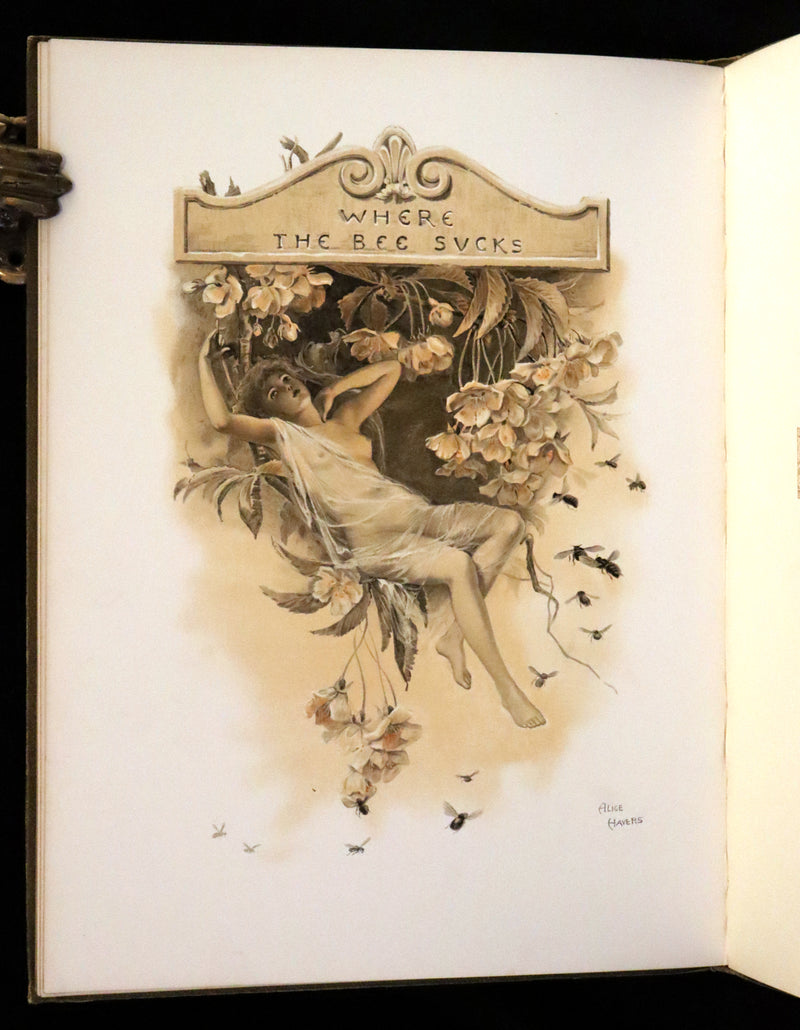 1890 Scarce First Edition -  A Book of Old Ballads beautifully illustrated by Alice Havers.