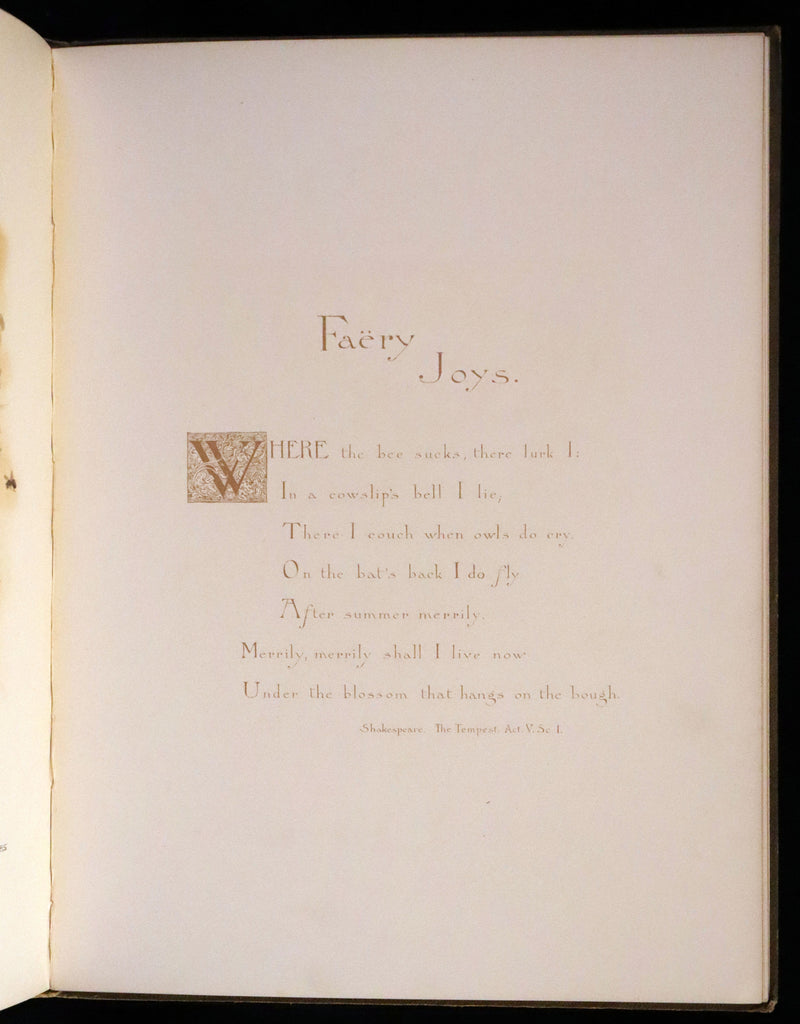 1890 Scarce First Edition -  A Book of Old Ballads beautifully illustrated by Alice Havers.