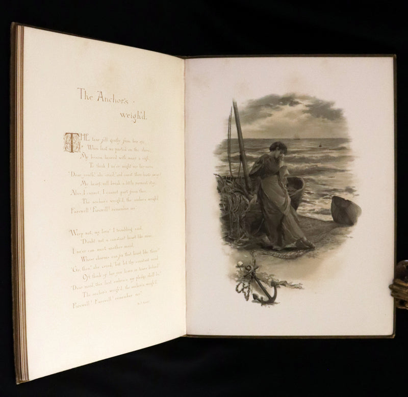 1890 Scarce First Edition -  A Book of Old Ballads beautifully illustrated by Alice Havers.