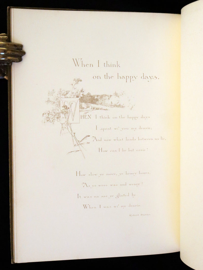 1890 Scarce First Edition -  A Book of Old Ballads beautifully illustrated by Alice Havers.