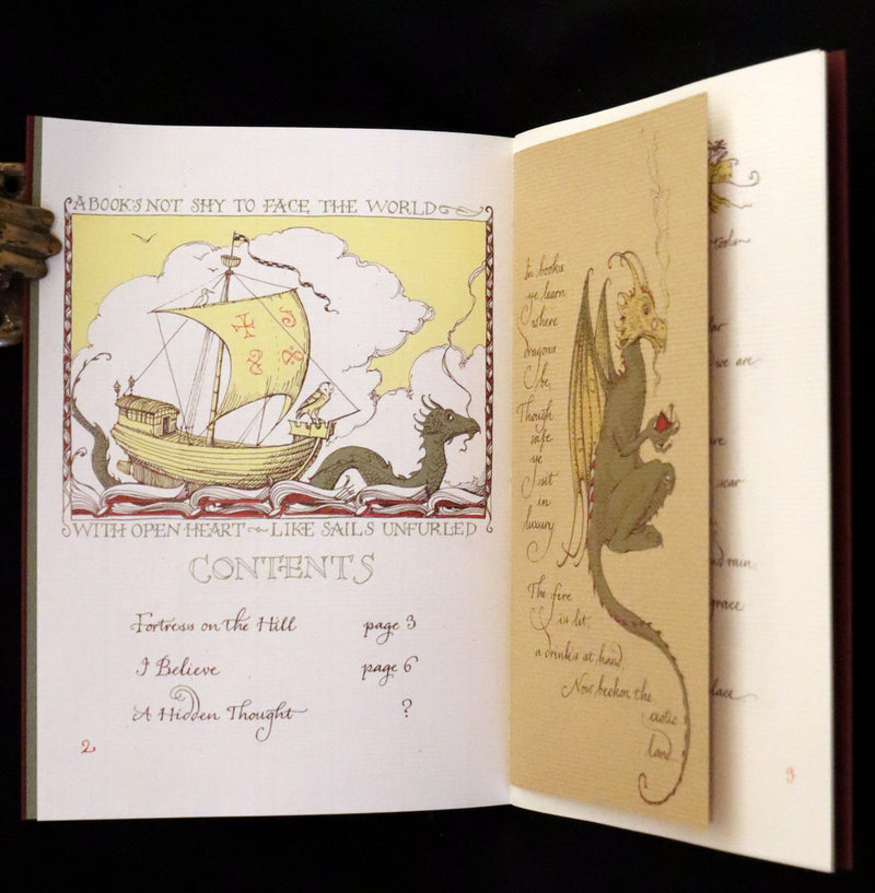 2012 Scarce First Edition - I Believe: Two Poems and a Hidden Thought by Charles van Sandwyk.