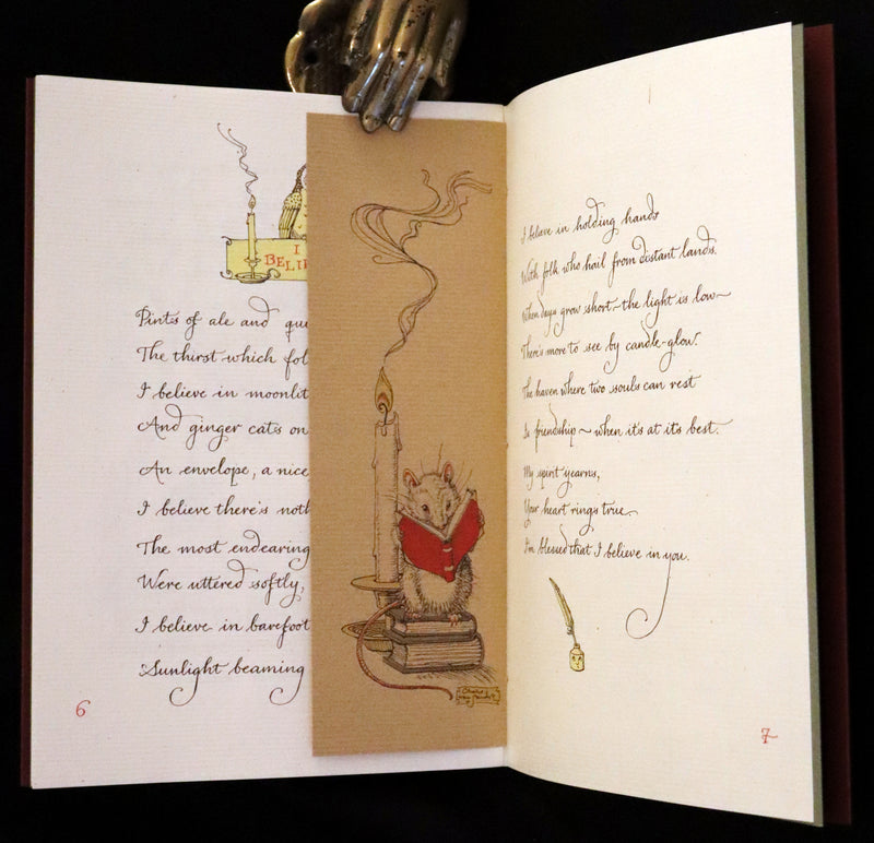 2012 Scarce First Edition - I Believe: Two Poems and a Hidden Thought by Charles van Sandwyk.