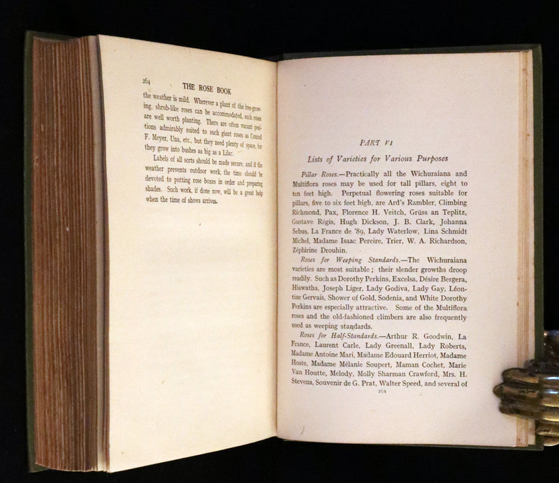 1920 Rare Book - THE ROSE BOOK, A Complete Guide for Amateur Rose Growers by H.H. Thomas.
