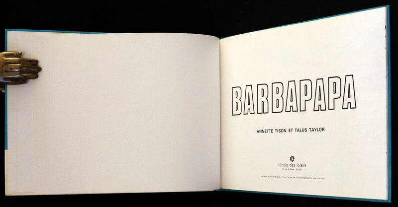 1970 Scarce French First Edition - Barbapapa by Annette Tison and Talus Taylor.