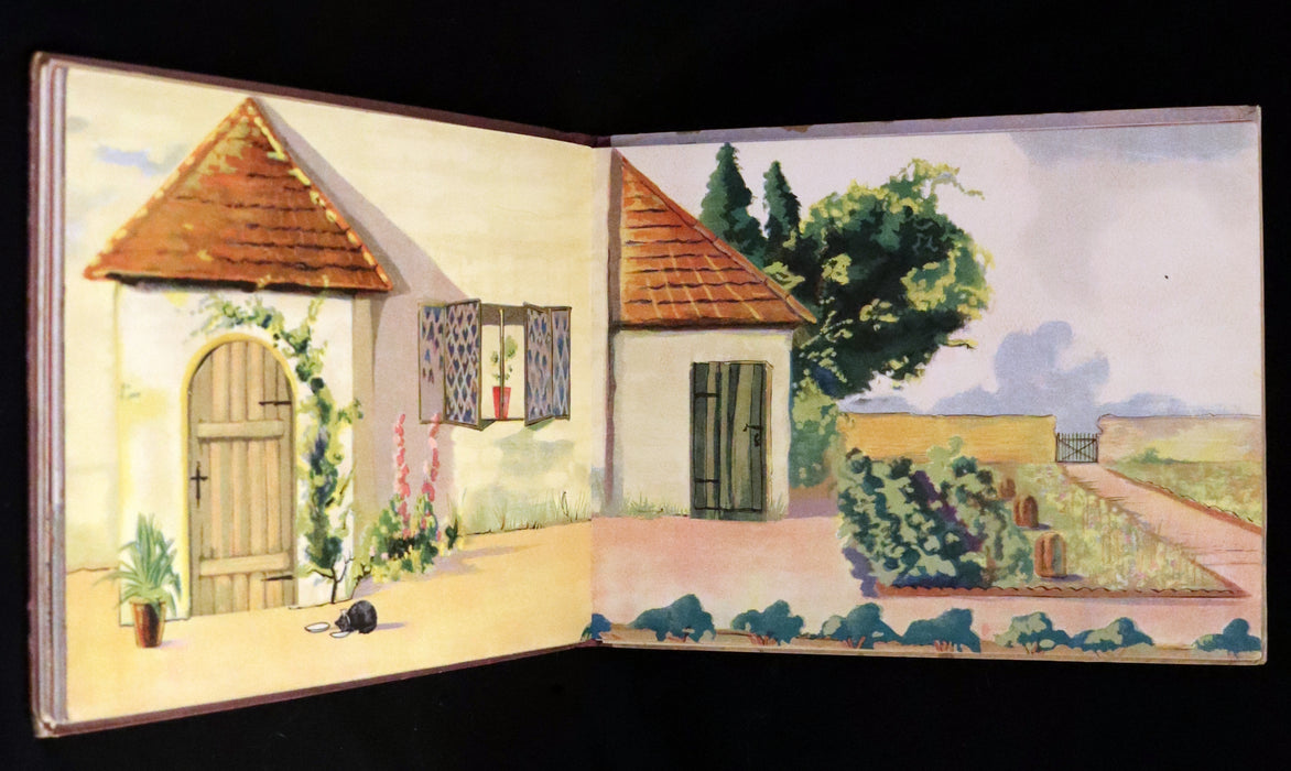 1921 Rare First Edition - My Dolly's Home, Interactive Dollhouse Book by Margarethe Stannard.