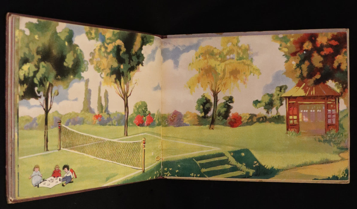 1921 Rare First Edition - My Dolly's Home, Interactive Dollhouse Book by Margarethe Stannard.