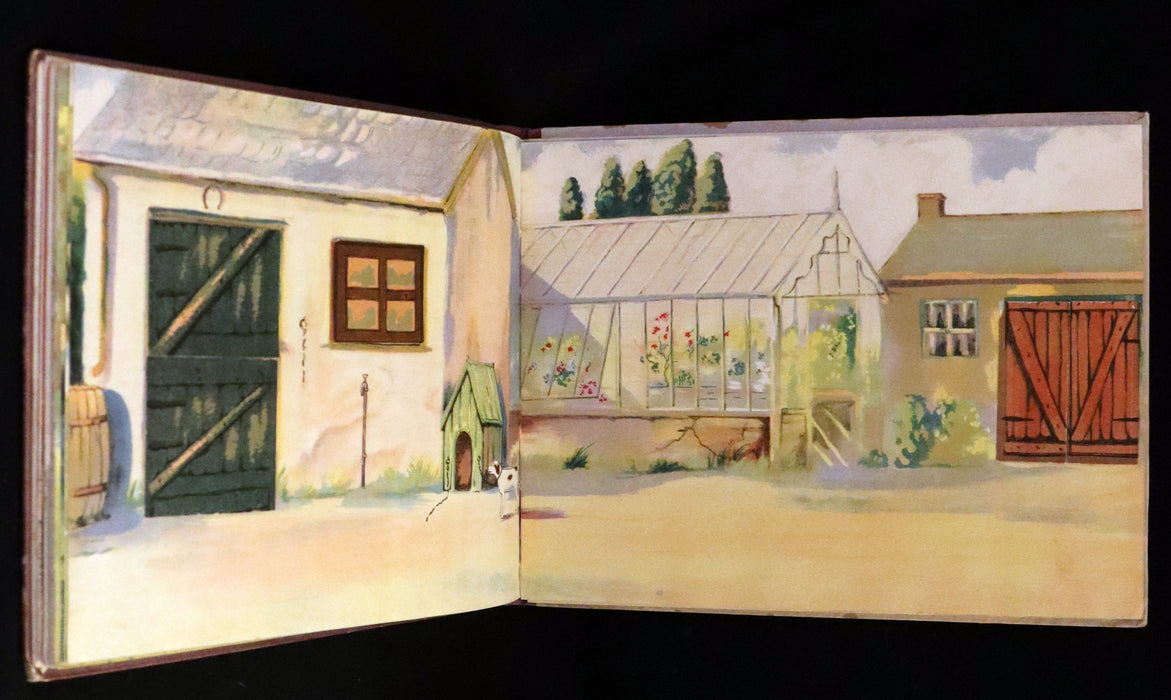 1921 Rare First Edition - My Dolly's Home, Interactive Dollhouse Book by Margarethe Stannard.