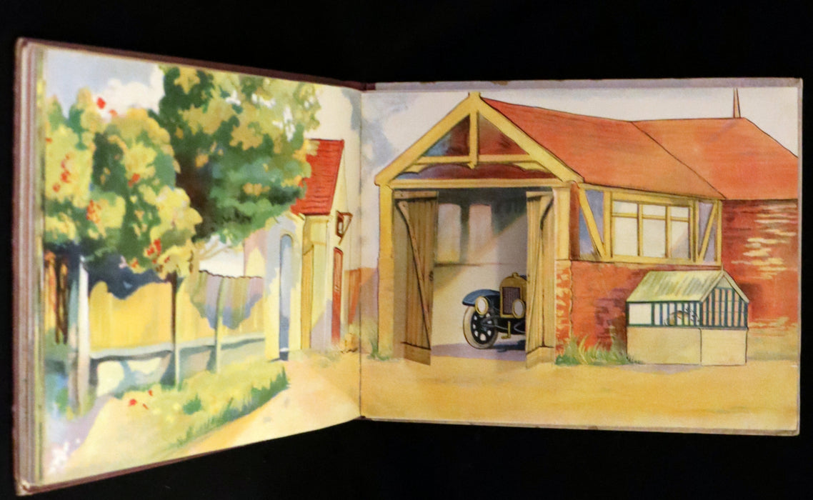 1921 Rare First Edition - My Dolly's Home, Interactive Dollhouse Book by Margarethe Stannard.