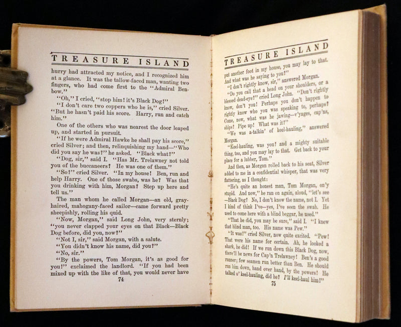 1920 Rare George W. Jacobs Edition - Treasure Island illustrated by Elenore Plaisted Abbott.