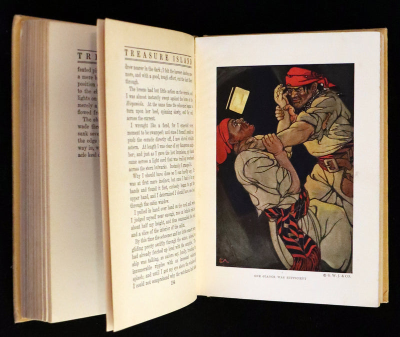 1920 Rare George W. Jacobs Edition - Treasure Island illustrated by Elenore Plaisted Abbott.